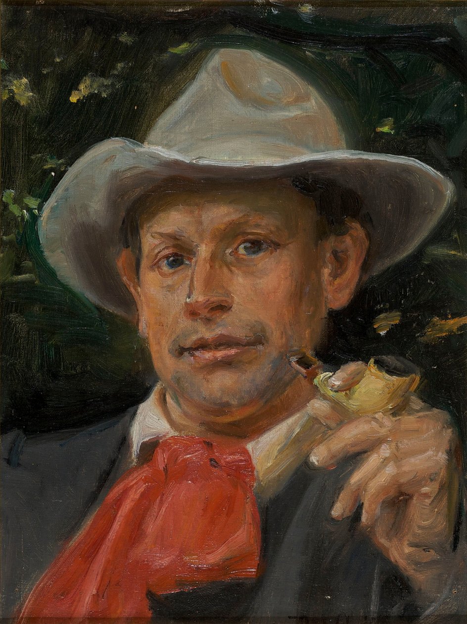 Portrait of Martin Andersen Nexø by Michael Peter Ancher