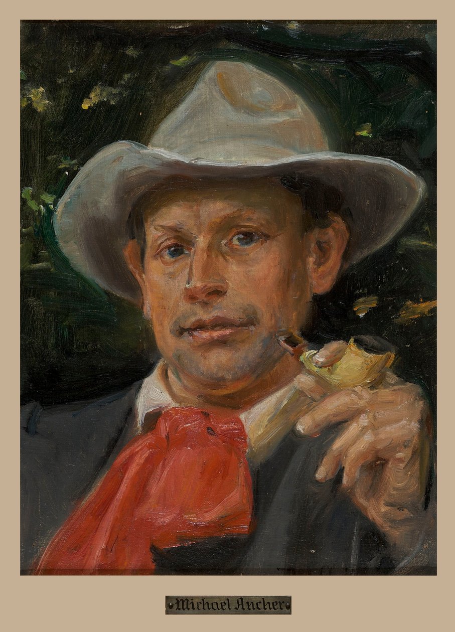 Portrait of Martin Andersen Nexø by Michael Peter Ancher