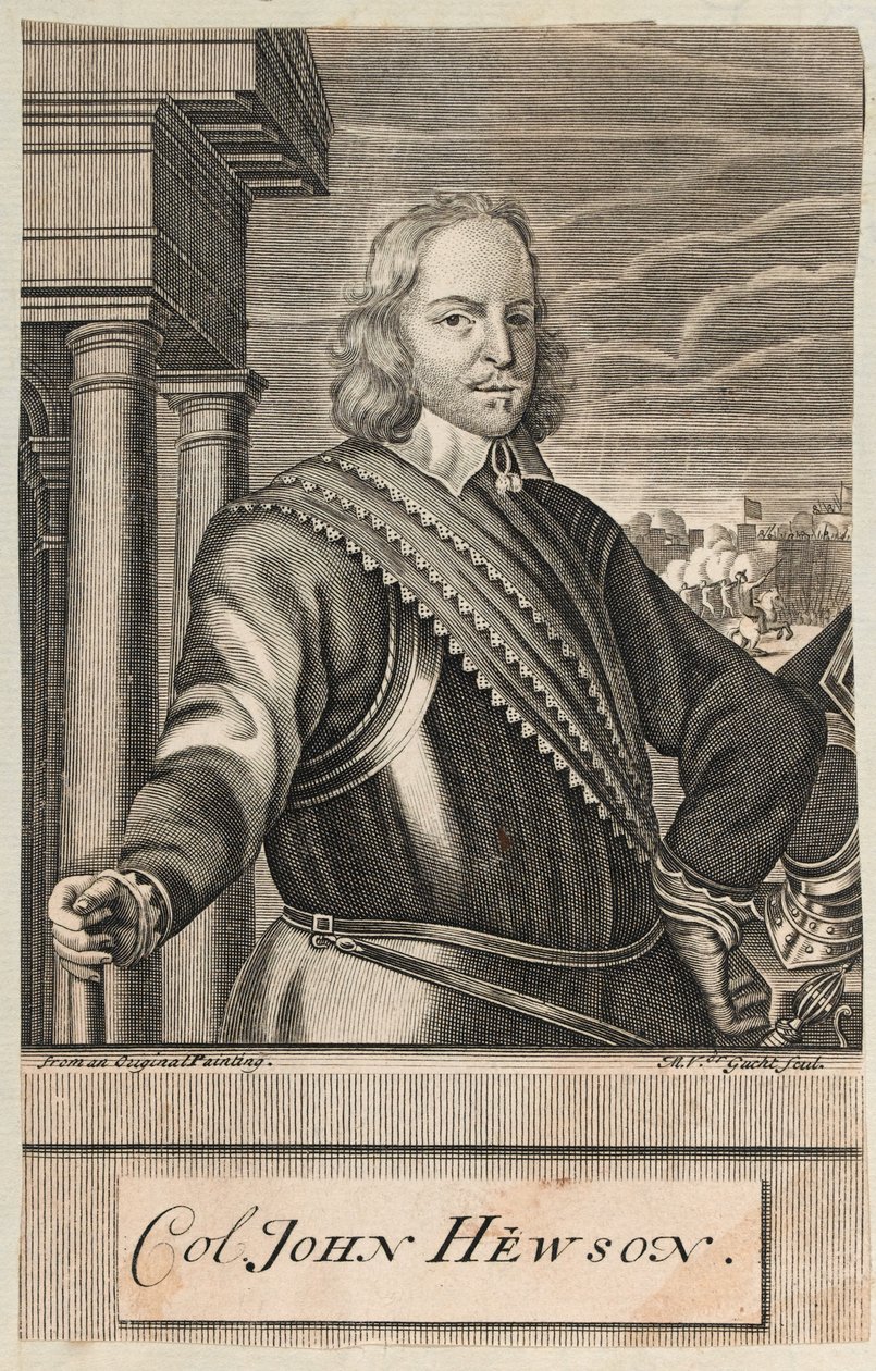 Colonel John Hewson (engraving) by Michael Vandergucht
