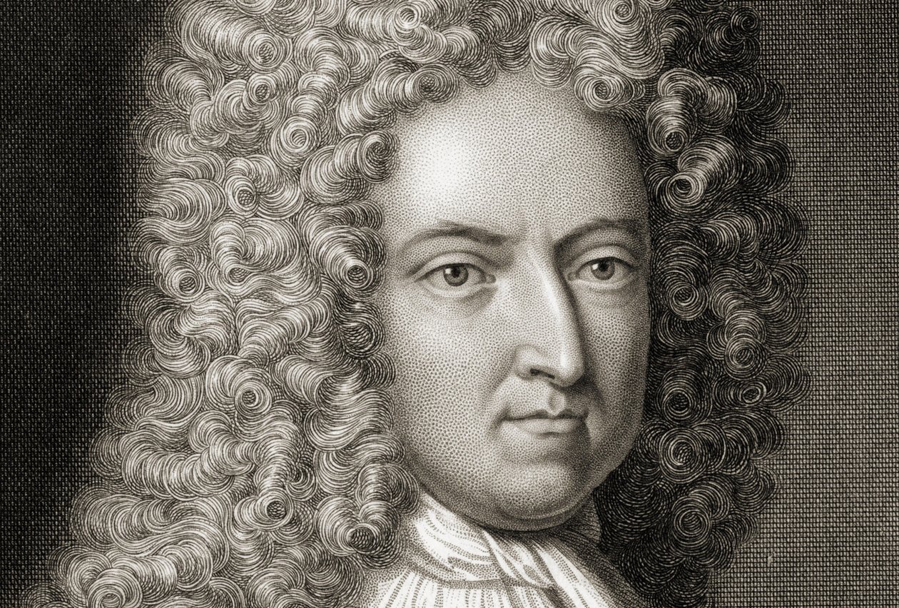 Daniel Defoe (Detail) by Michael Vandergucht