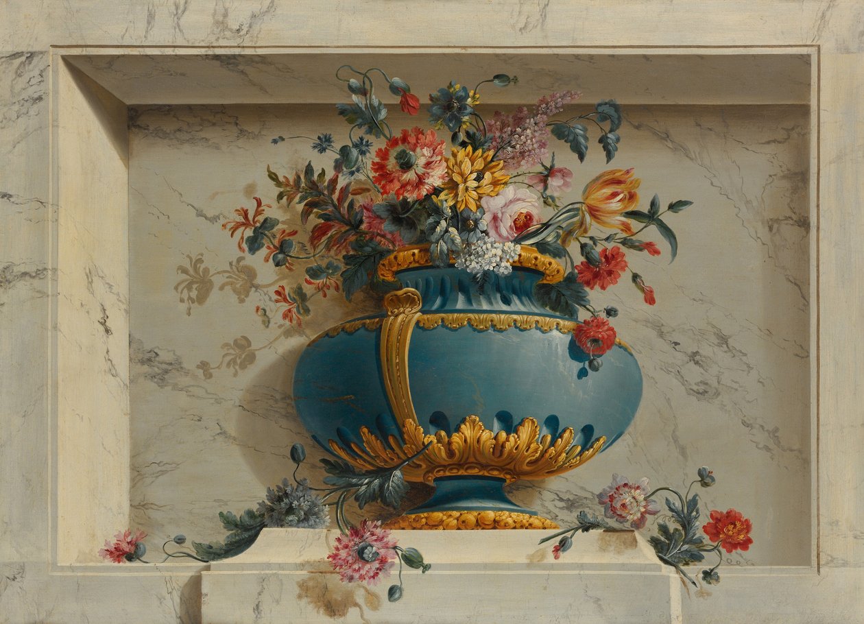 Vase of Flowers in a Niche, c.1763-79 by Michel Bruno Bellenge