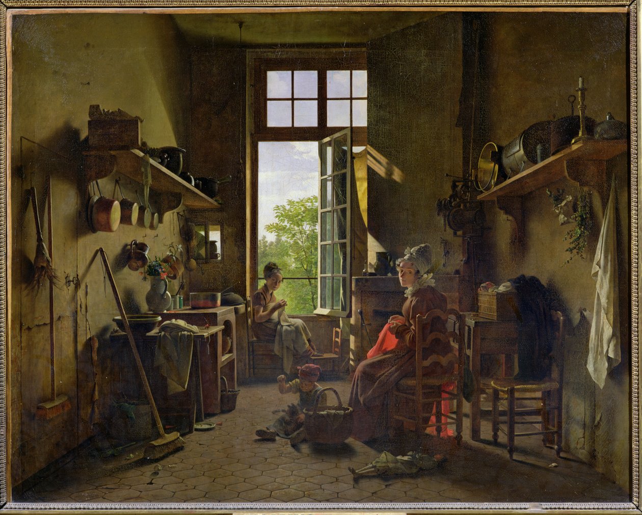 Interior of a Kitchen by Michel Martin Drolling