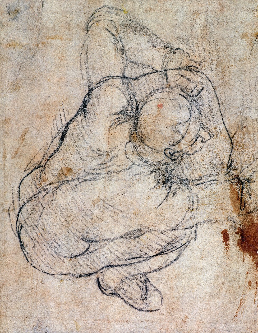 Study for the Last Judgement (recto) by Michelangelo Buonarroti