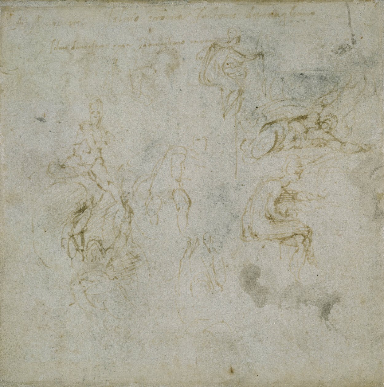 Study of Figures, c.1511 by Michelangelo Buonarroti