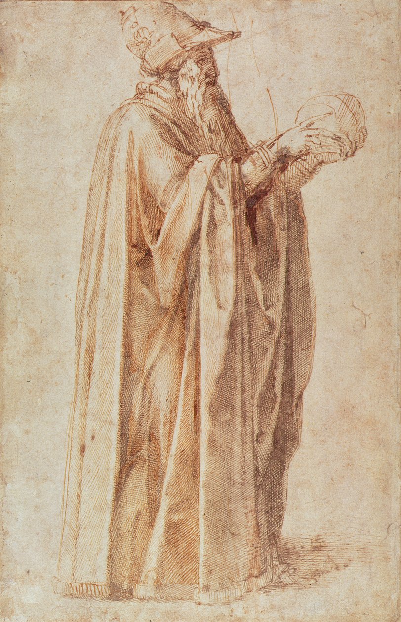 Study of a Man by Michelangelo Buonarroti