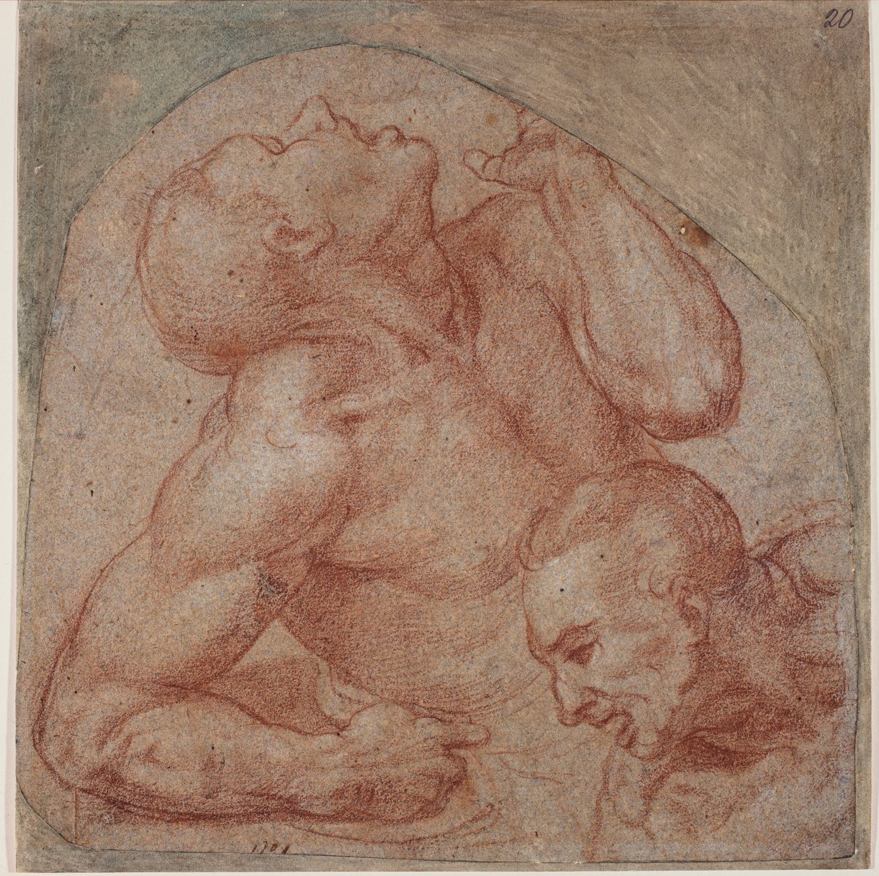 Copy from the Last Judgment by Michelangelo (after) Buonarroti