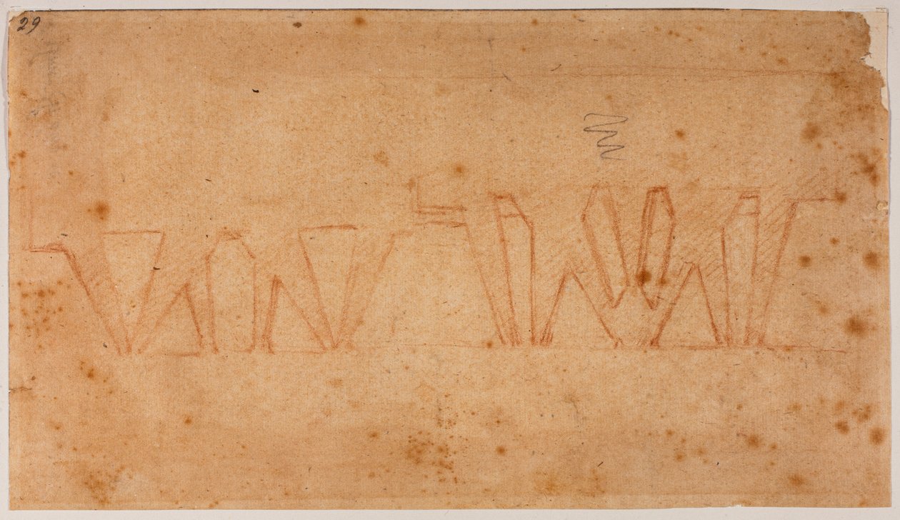 Fortification Plan by Michelangelo Buonarroti