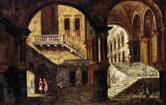 Staircase in a Palace by Michele Marieschi