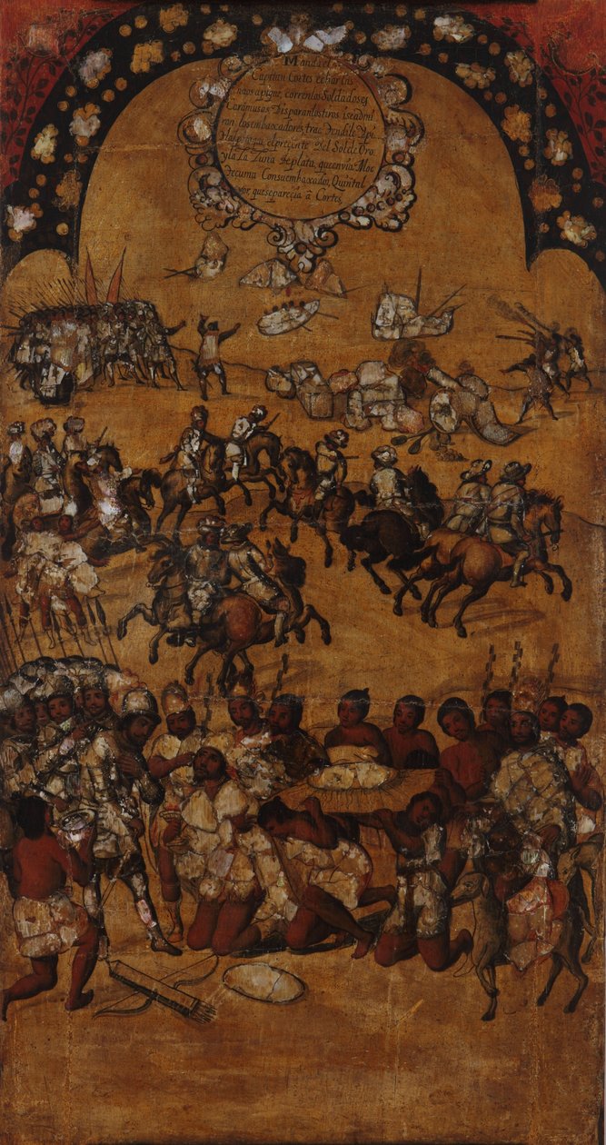 The Conquest of Mexico. Plate II by Miguel Gonzales