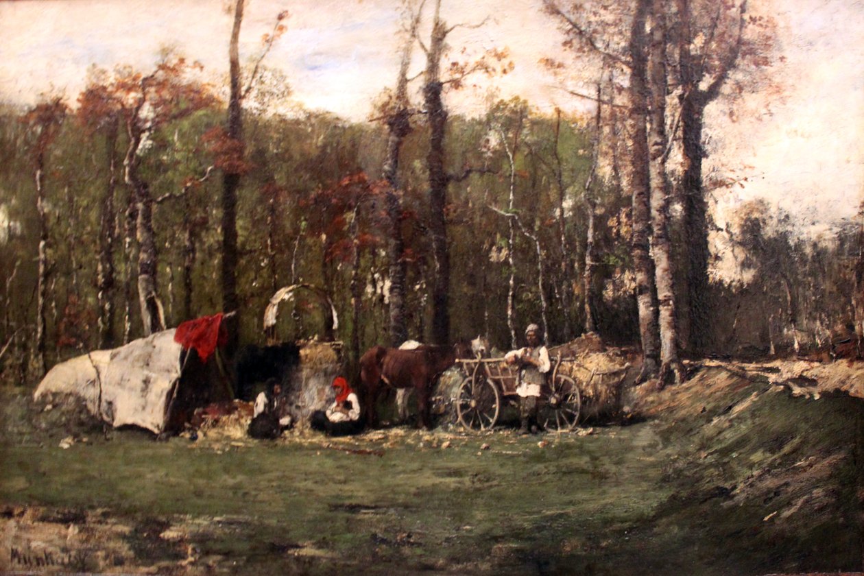 Gypsy Camp by Mihály Munkácsy