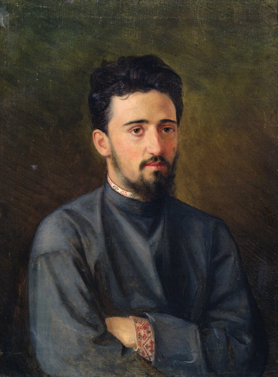Portrait of Vsevolod M. Garshin, 1878 by Mikhail Georgievich Malyshev