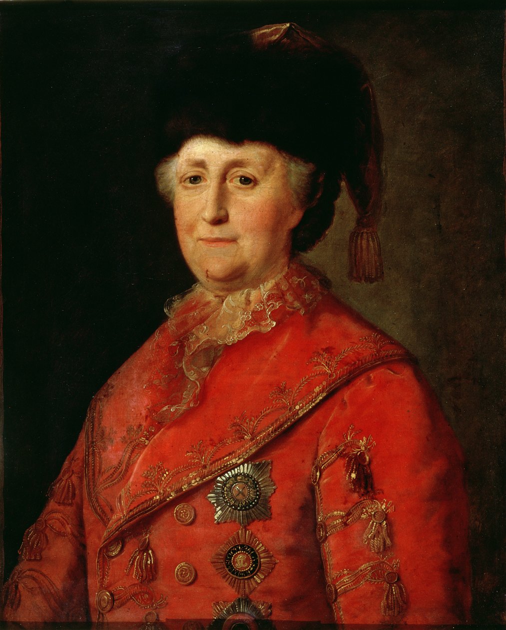 Portrait of Catherine II the Great in a Travelling Costume, 1787 by Mikhail Shibanov