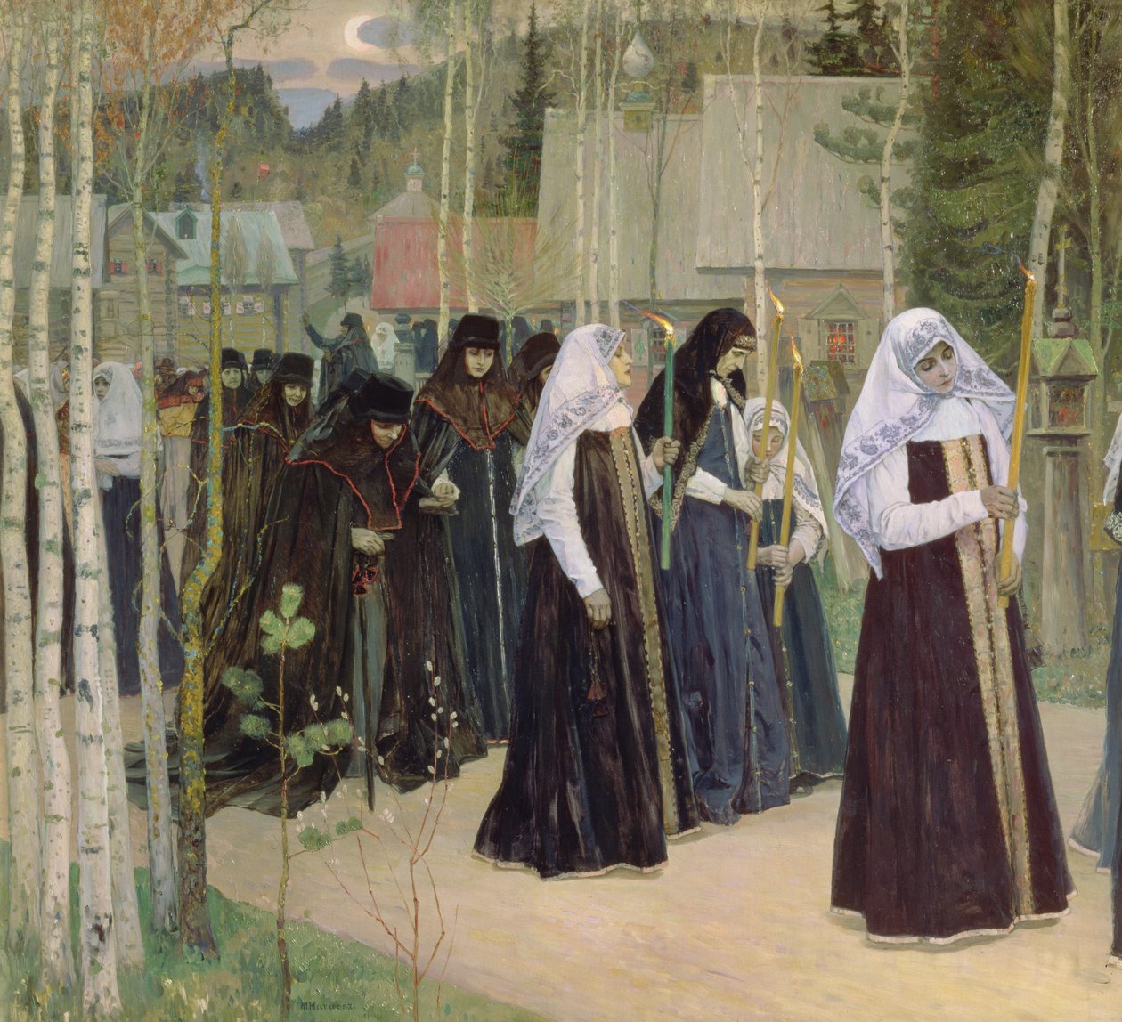 The Taking of the Veil by Mikhail Vasilievich Nesterov