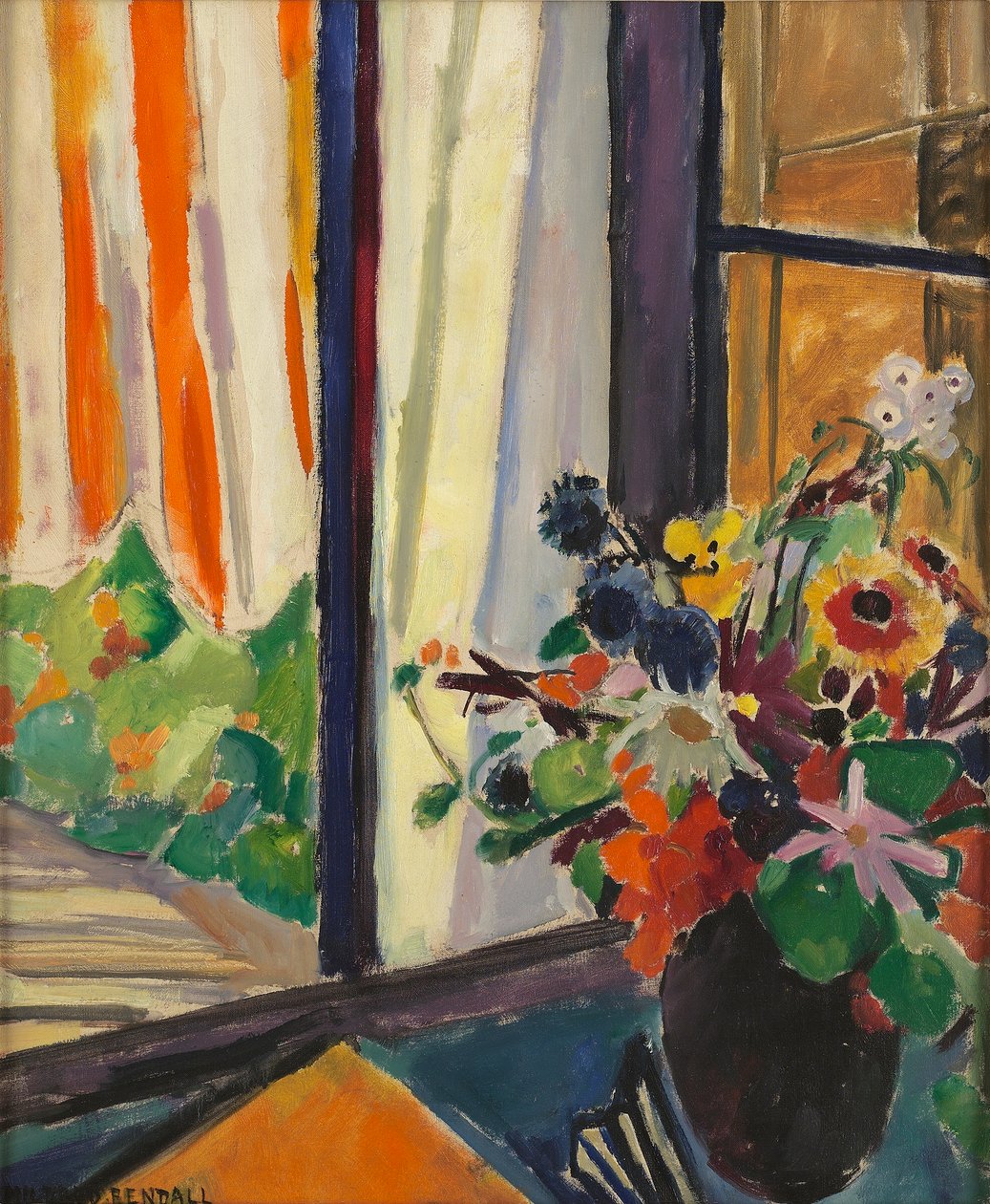 Flowers before a Window by Mildred Bendall
