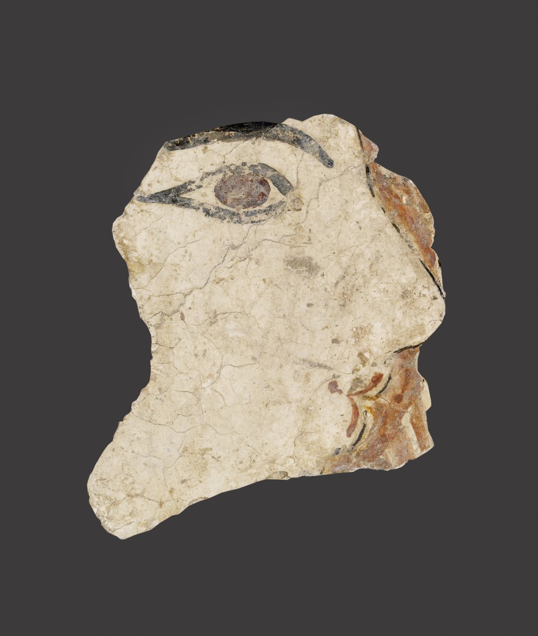 Fragment of a fresco depicting a woman