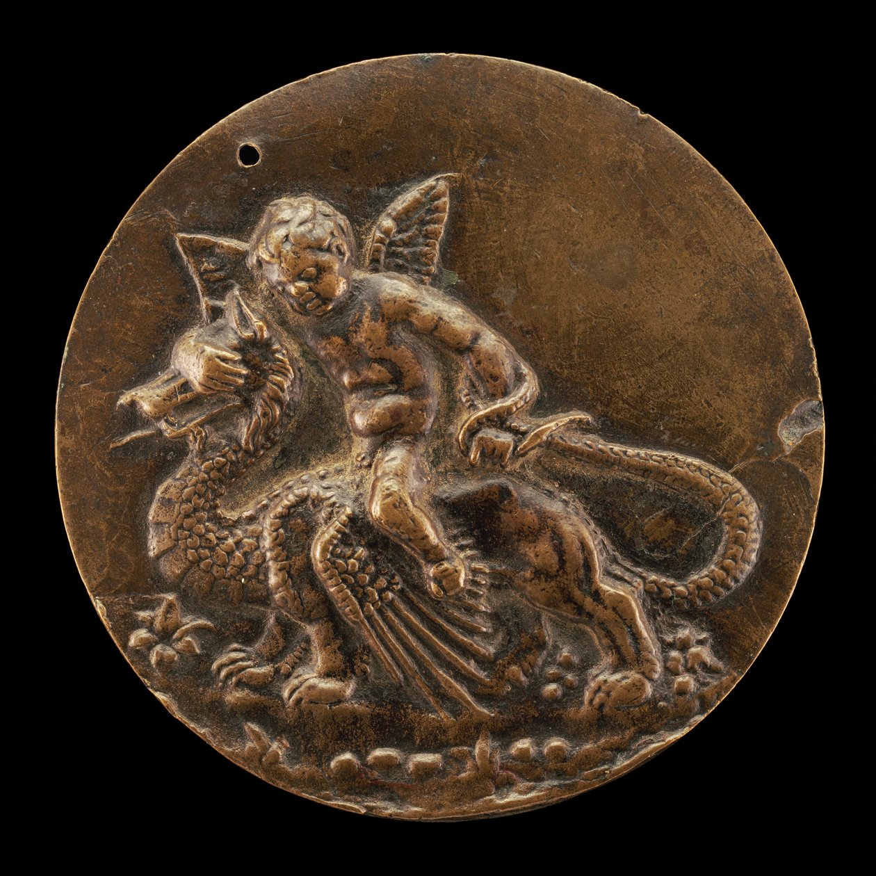 Cupid Riding on a Dragon by Moderno