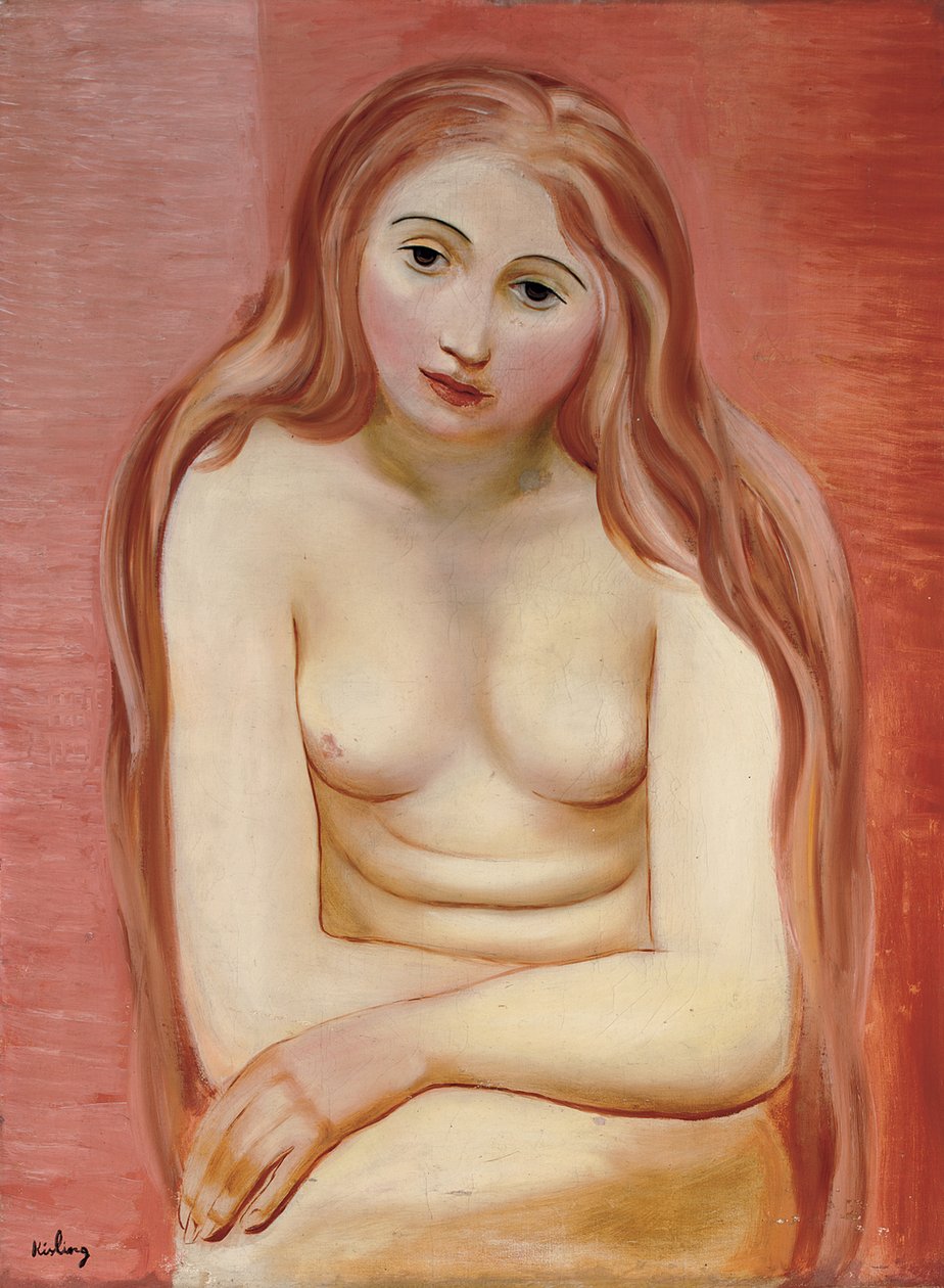 Seated Nude by Moise Kisling