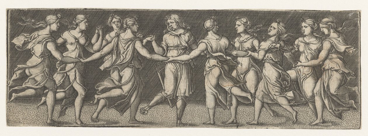 Apollo and the Muses by Monogrammist AC