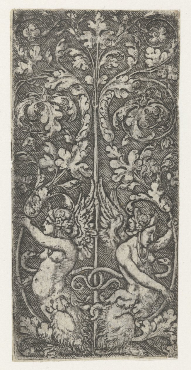Ornament with Two Sphinxes by Monogrammist AC