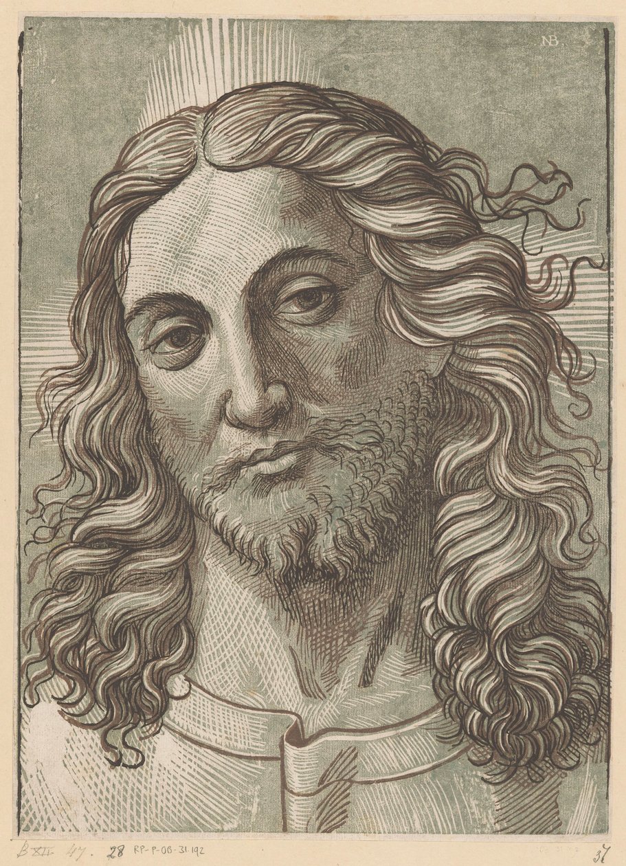 Head of Christ by Monogrammist NB (Italië)