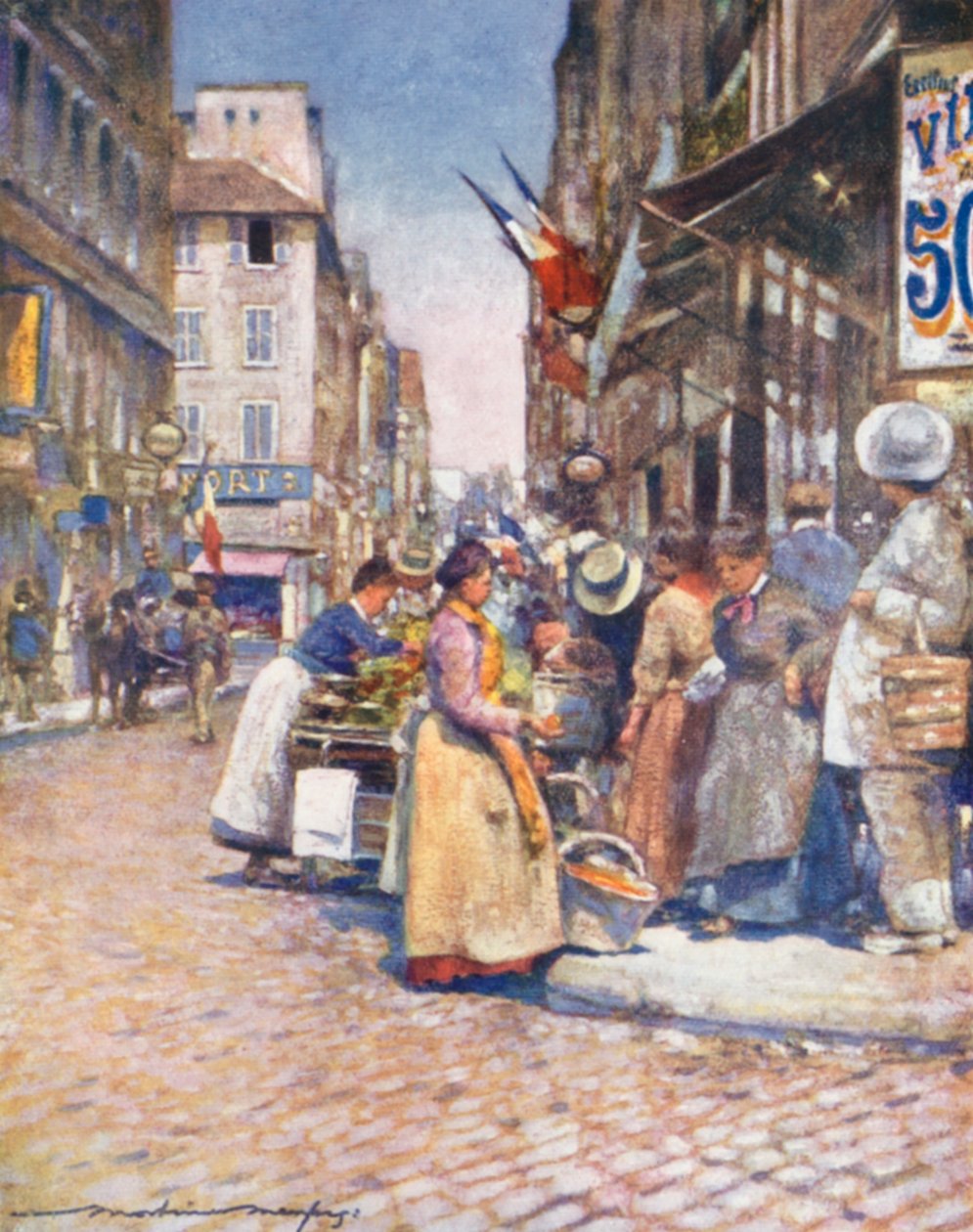 A Corner at the Rue de Seine by Mortimer Ludington Menpes