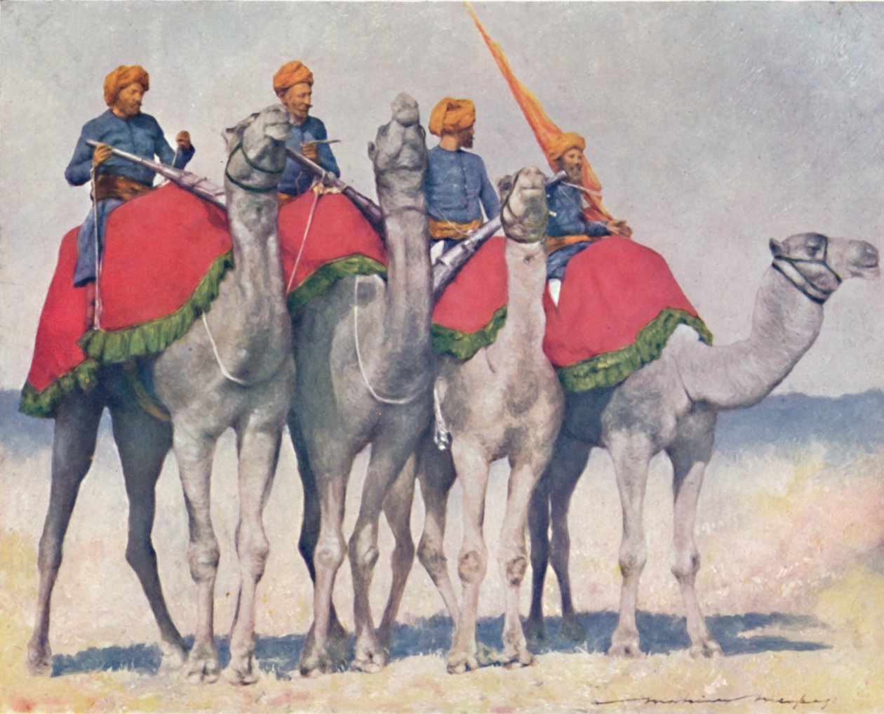 Camelry from Alwar by Mortimer L Menpes
