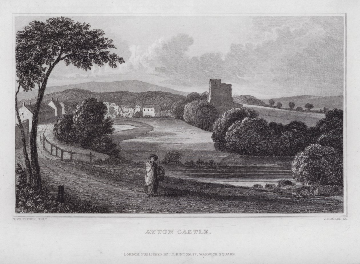 Ayton Castle by Nathaniel (after) Whittock