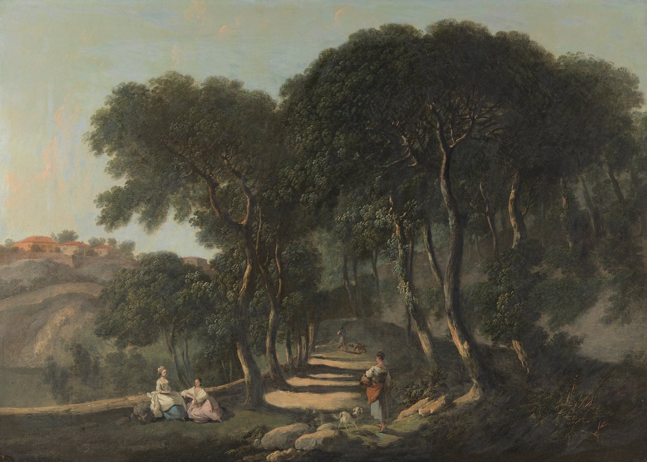 View near Rome by Nathaniel Dance
