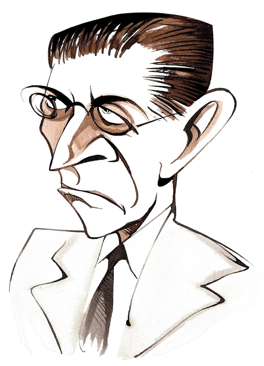 Alexander Zemlinsky, Austrian-born composer and conductor; caricature by Neale Osborne