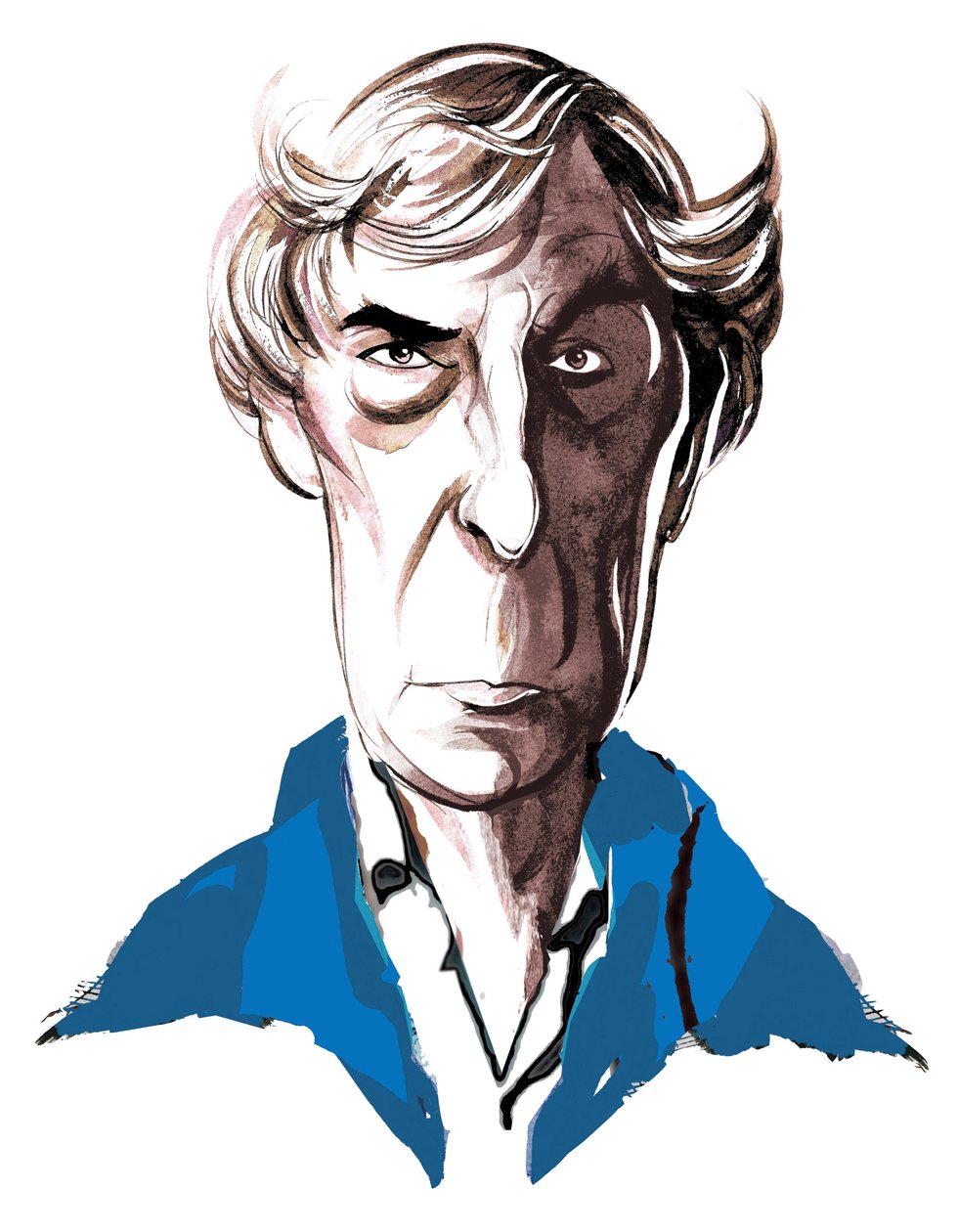 Michael Tippett, British Composer (1905-98) (Caricature) by Neale Osborne