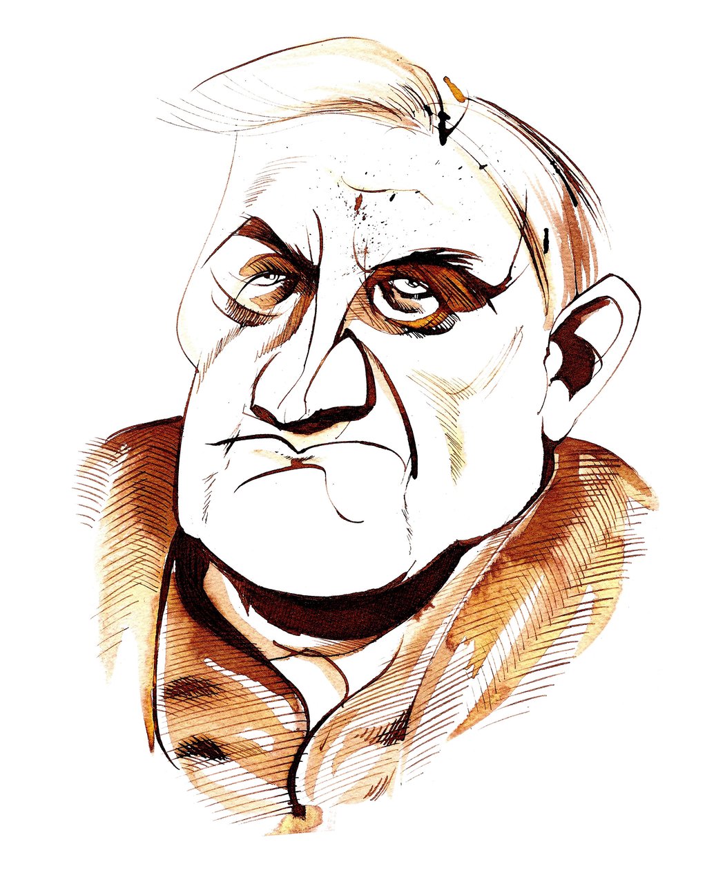 Ralph Vaughan Williams - caricature by Neale Osborne