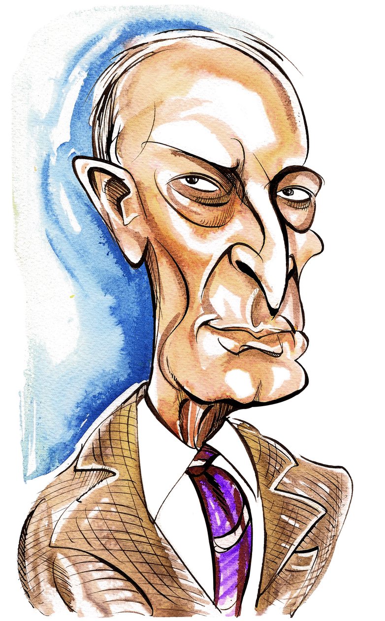 Witold Lutoslawski (caricature) by Neale Osborne