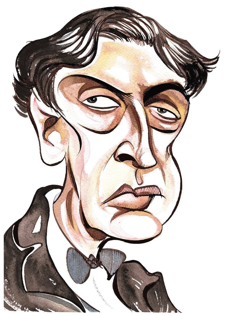 Alban Berg - Colour Caricature by Neale Osborne