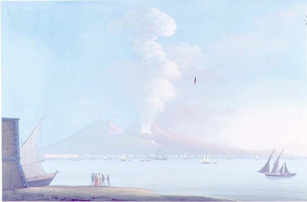 The Eruption of Vesuvius by Neapolitan School