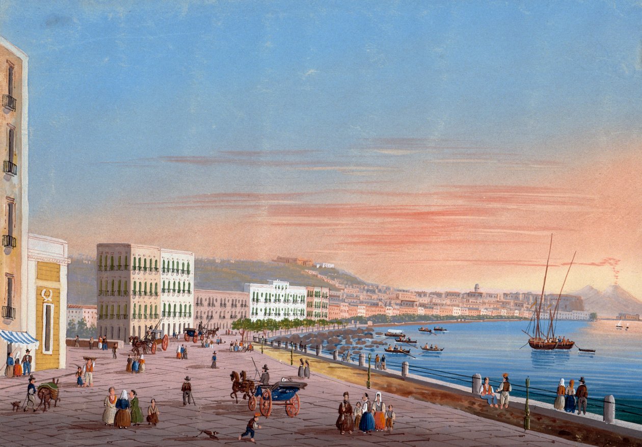 View of Naples from Posillipo by Neapolitan School