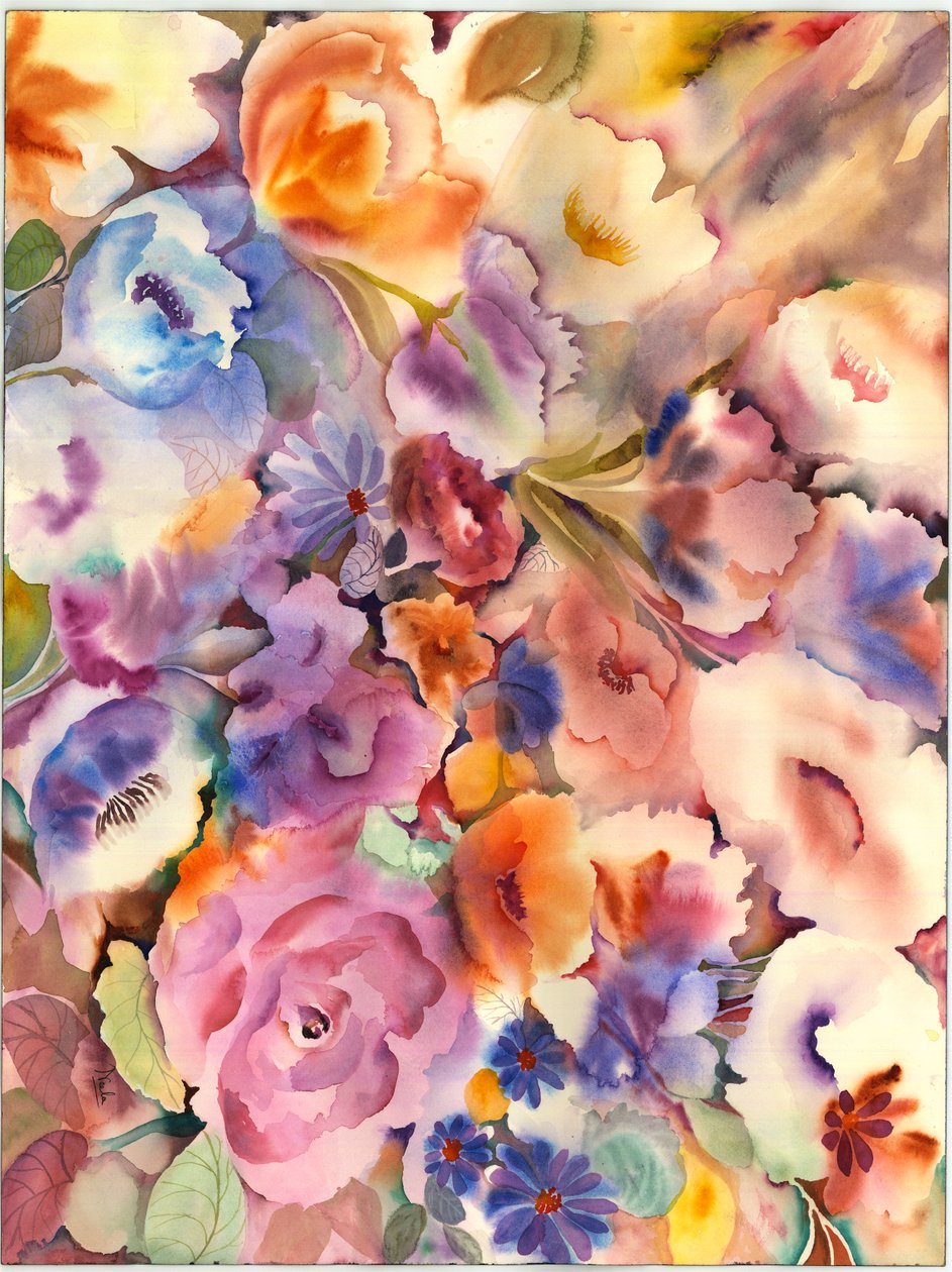 Pink and Blue by Neela Pushparaj