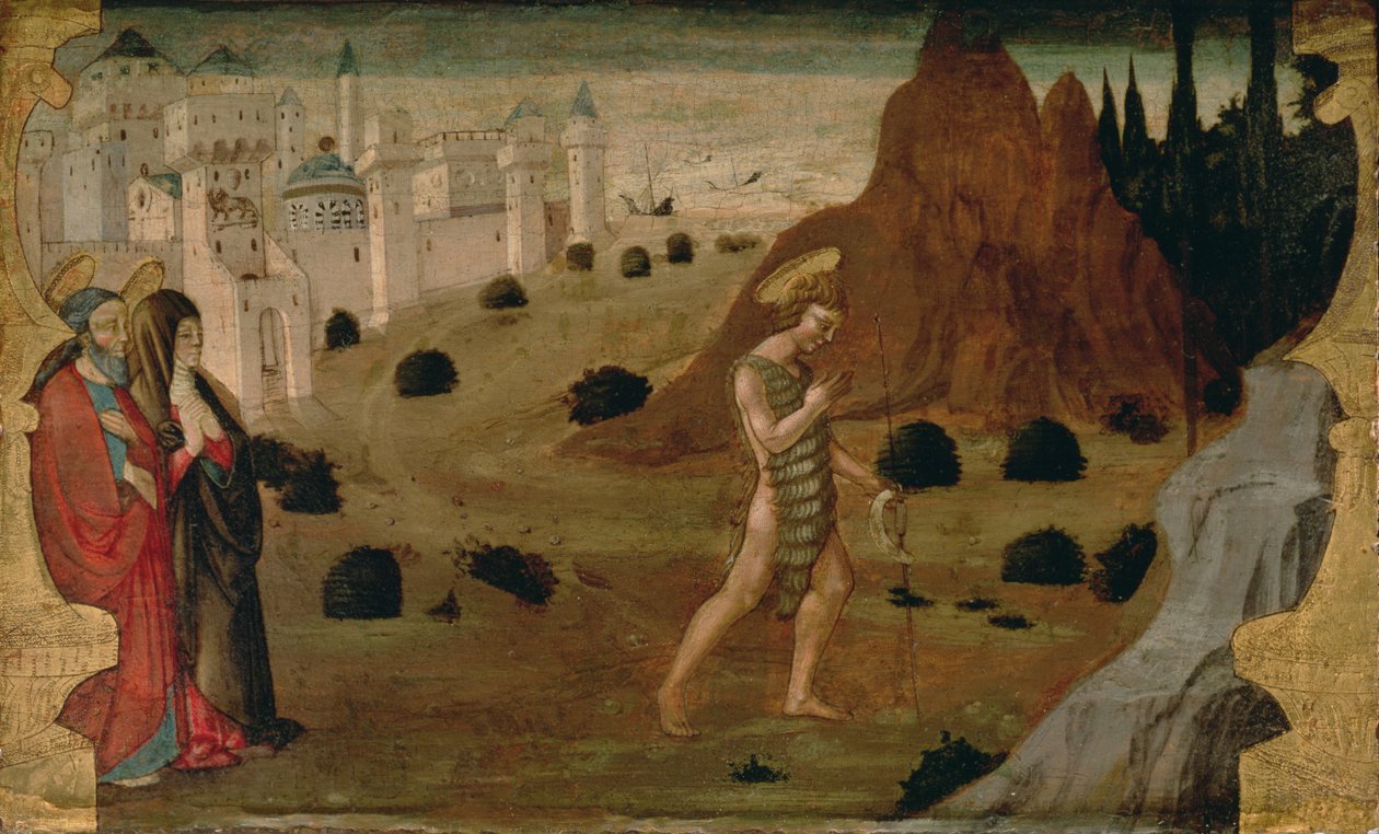 St. John the Baptist Leaving for the Desert by Neri di Bicci