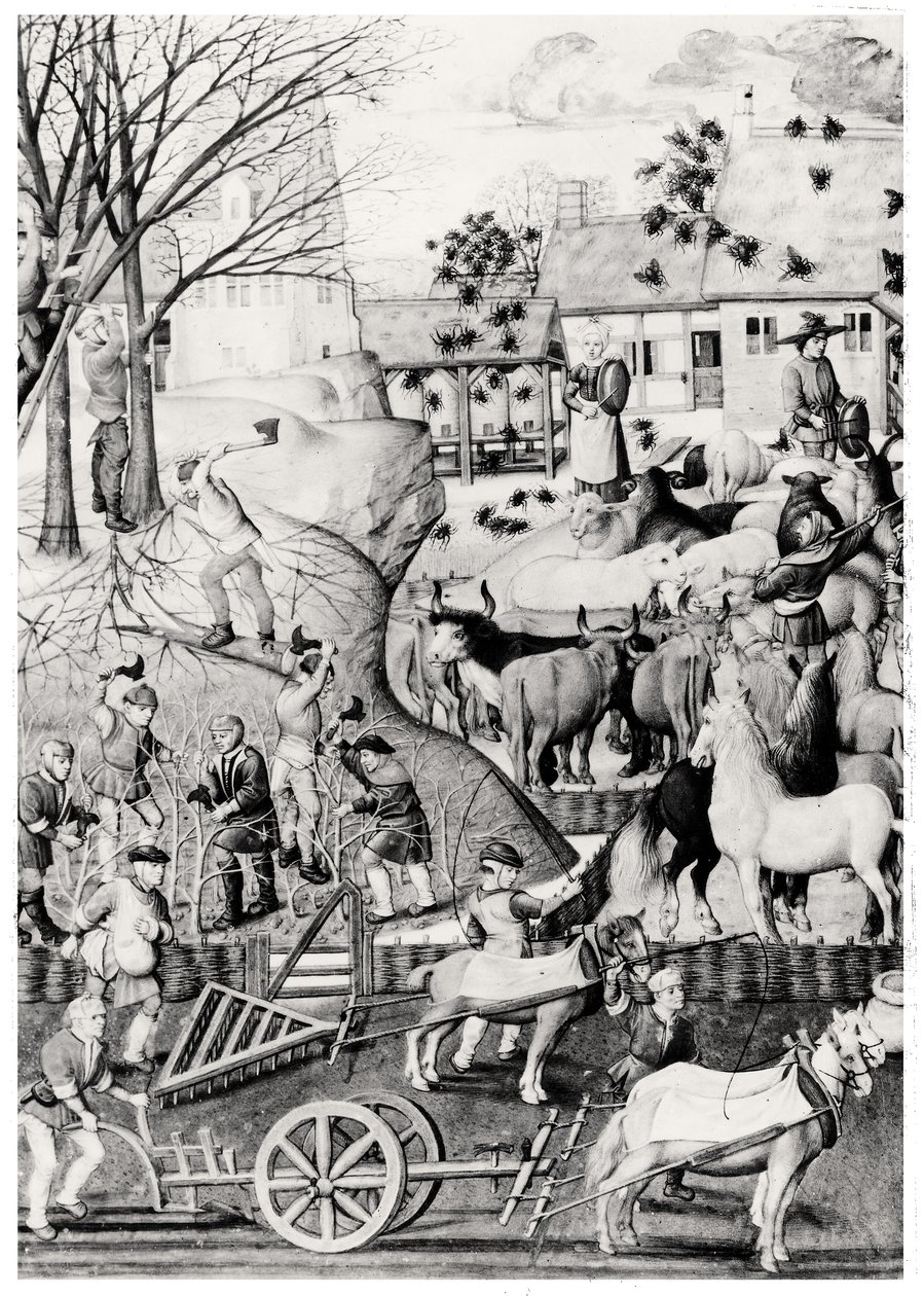 Ploughing by Netherlandish School