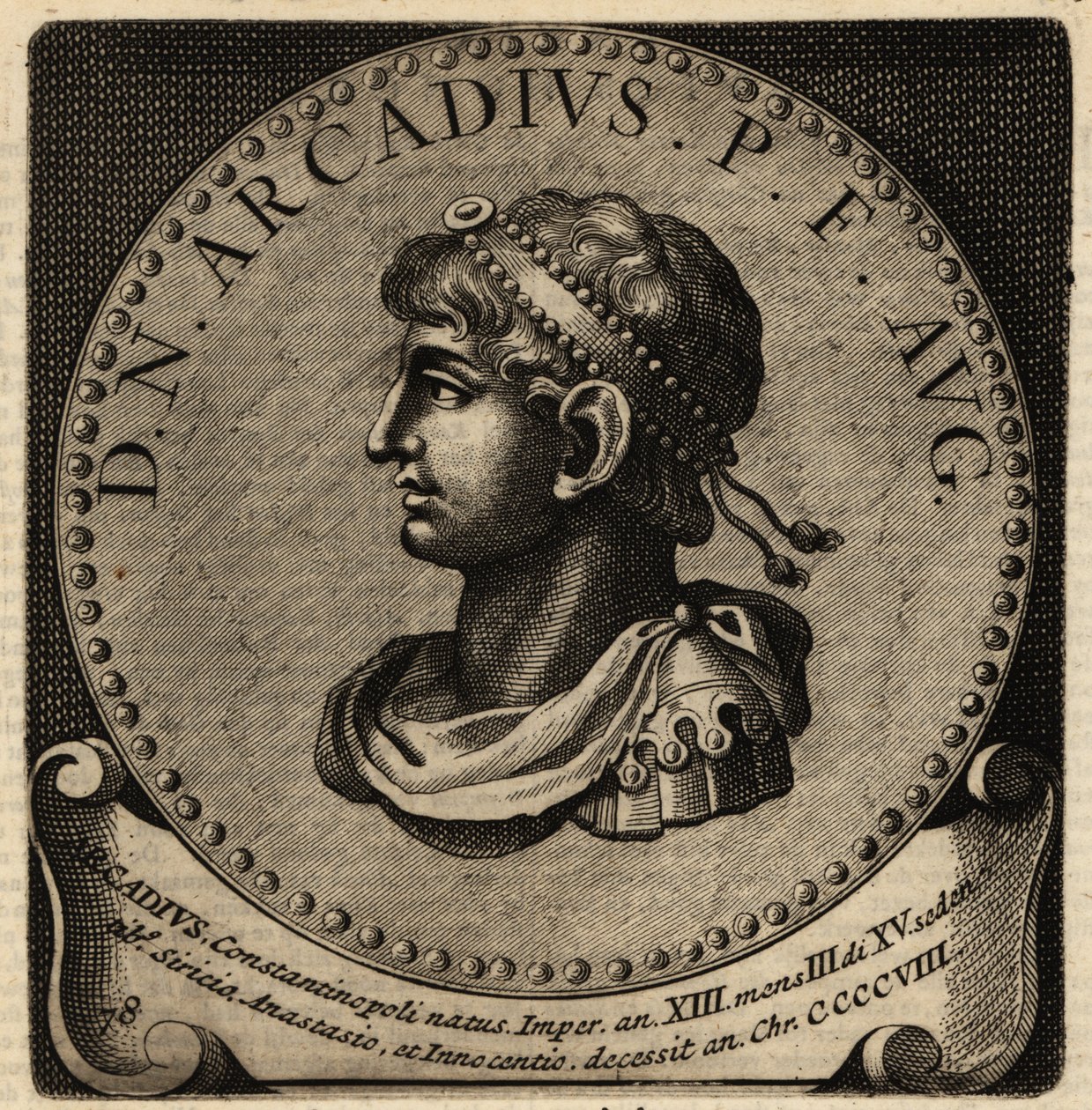 Portrait of Roman Emperor Arcadius by Netherlandish School