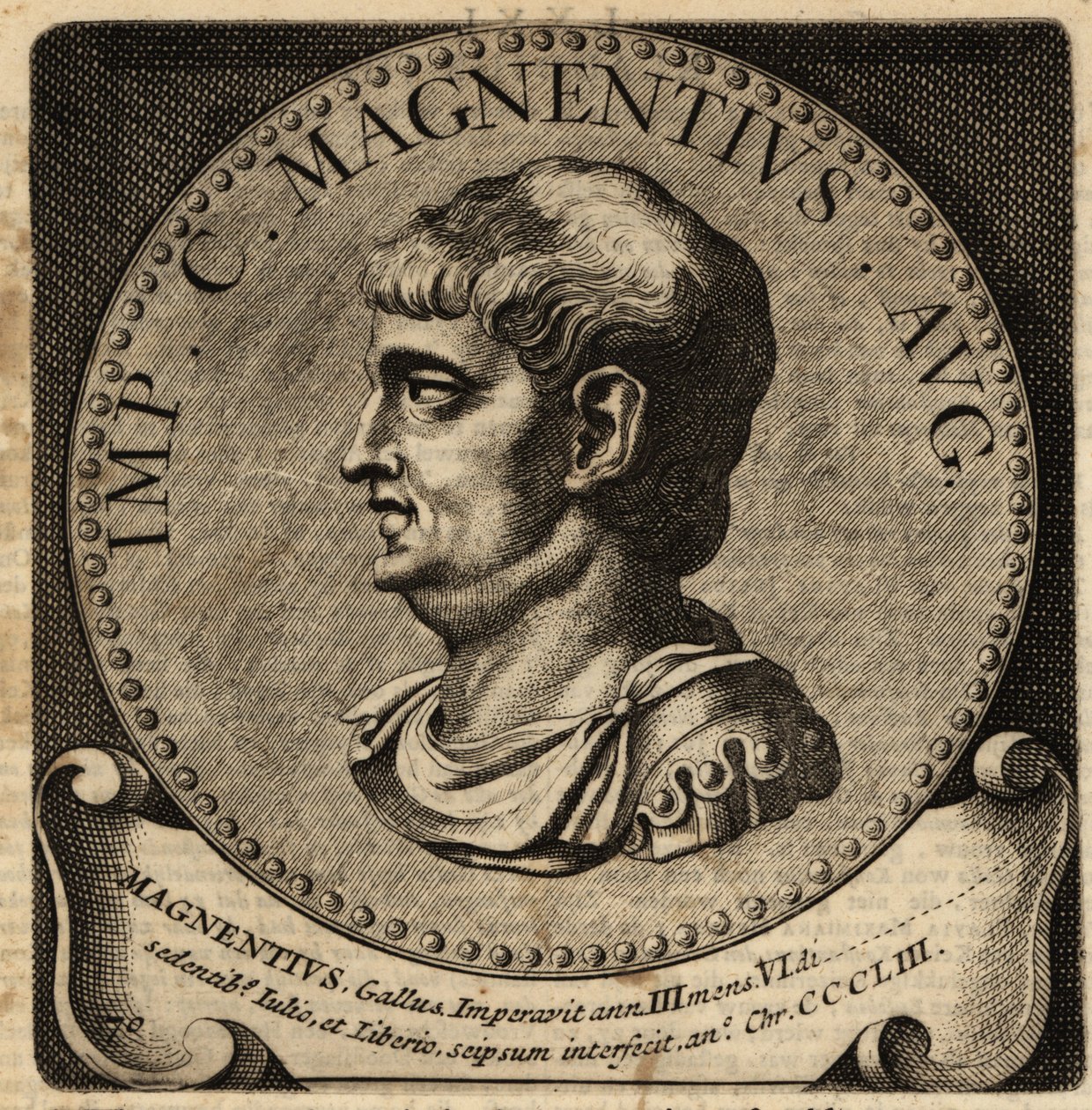 Portrait of Roman Emperor Magnentius by Netherlandish School
