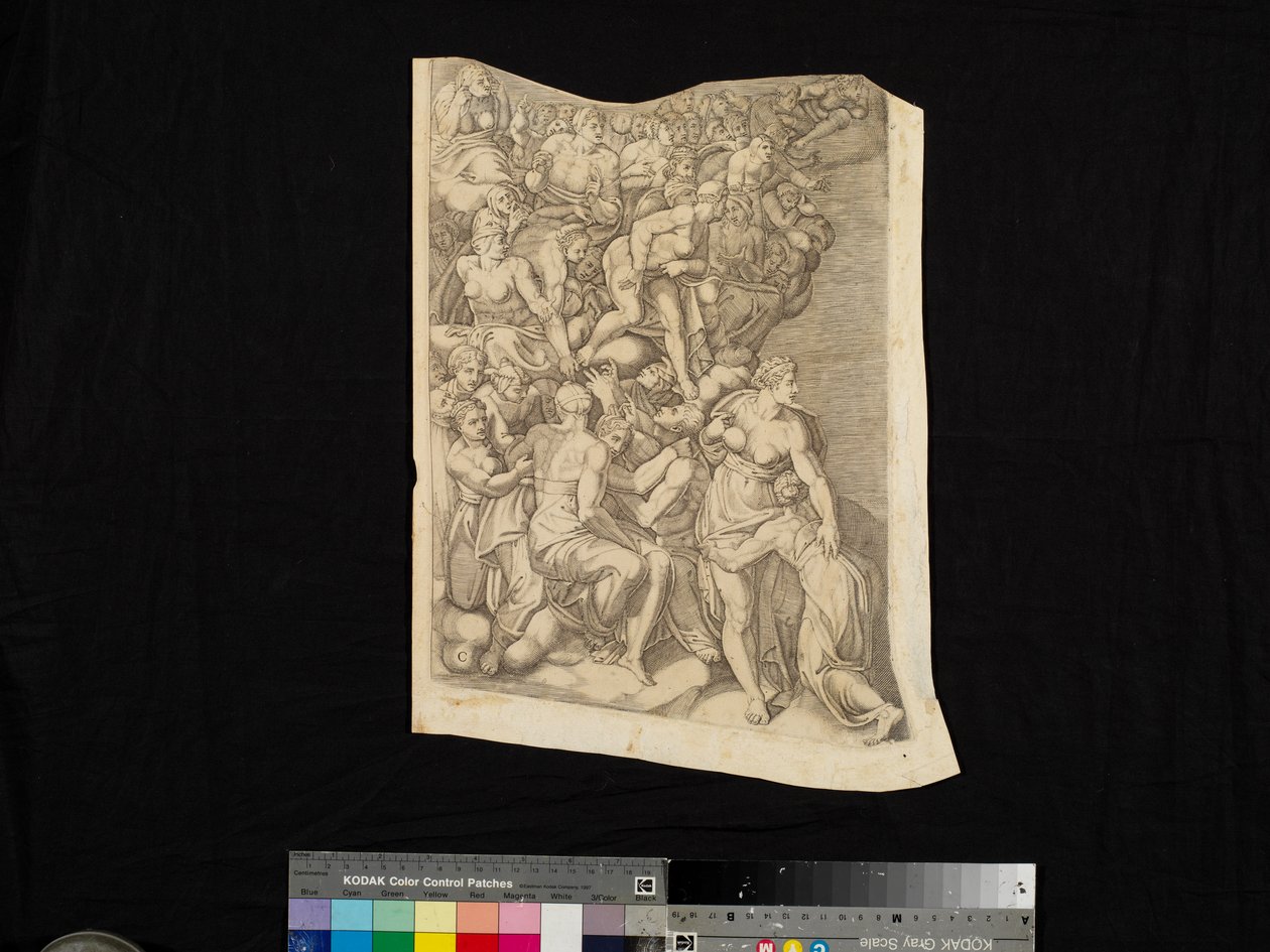 Scene from The Last Judgment by Nicholas Beatrizet