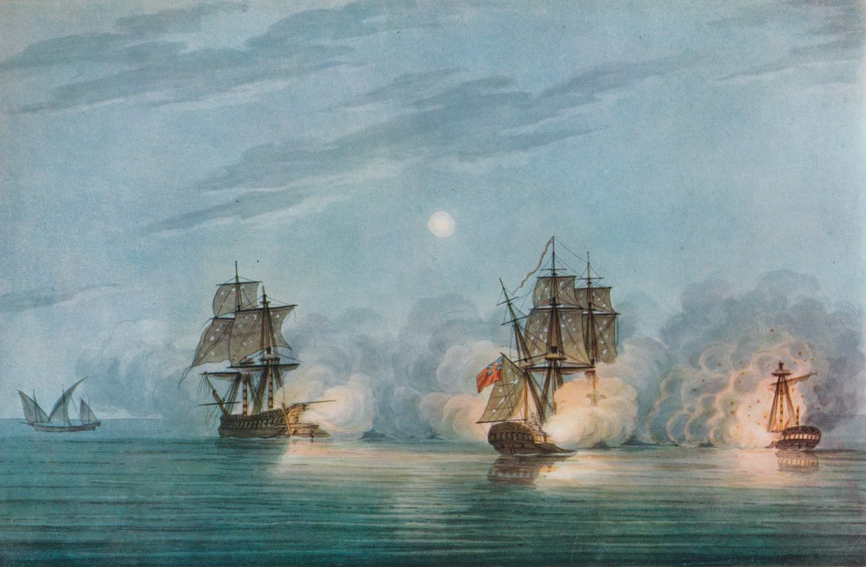 Capture of the Badere-I-Zaffér by Nicholas Pocock