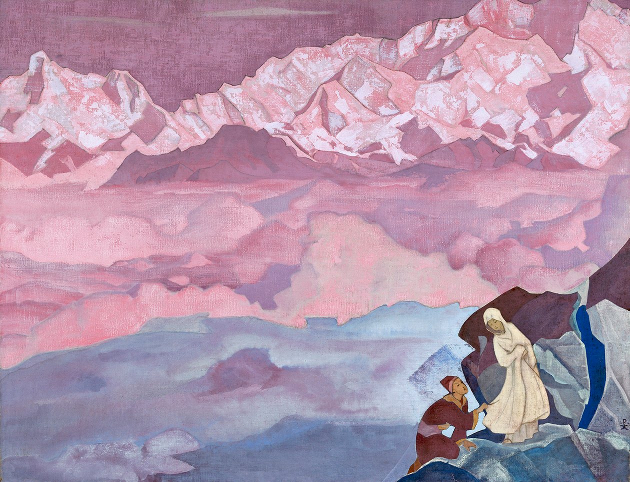 She Who Leads, 1924 by Nikolai Konstantinowitsch Roerich