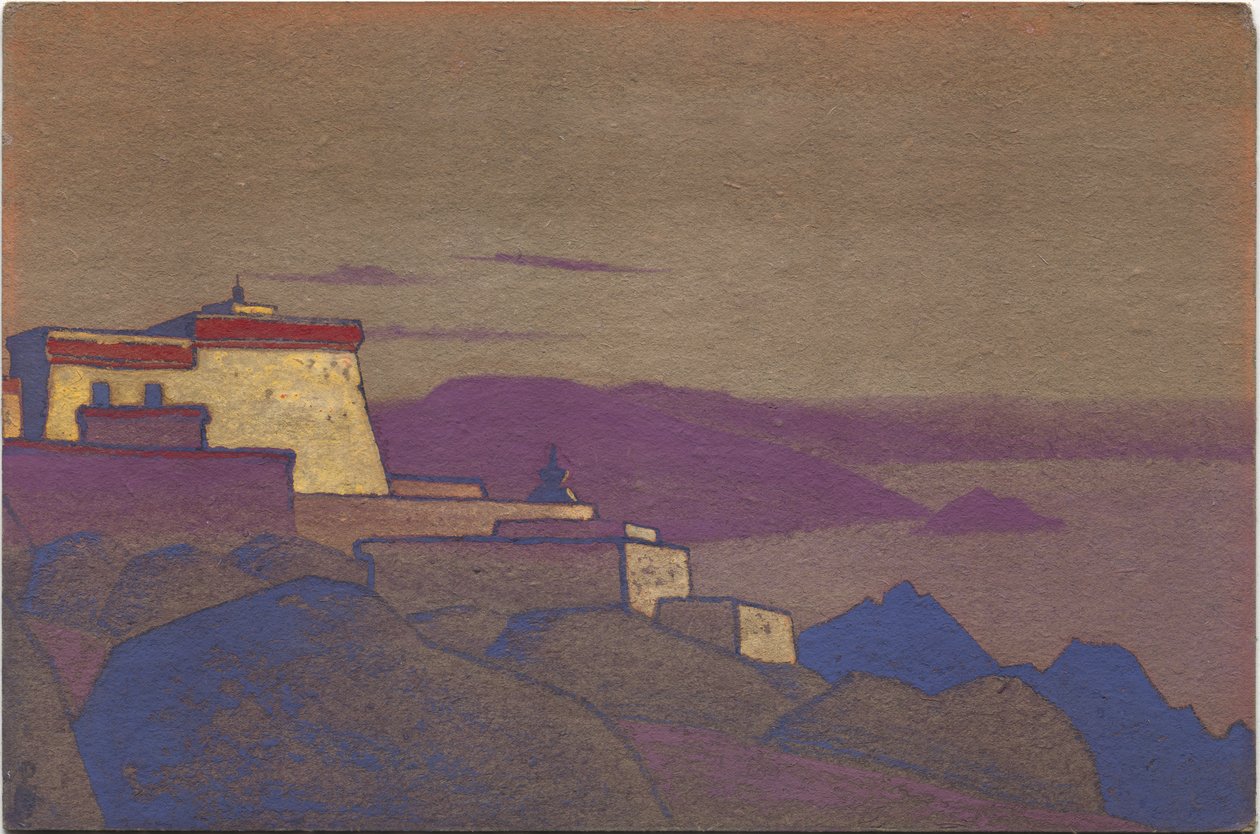 Tibet, Gelukpa Monastery by Nicholas Roerich