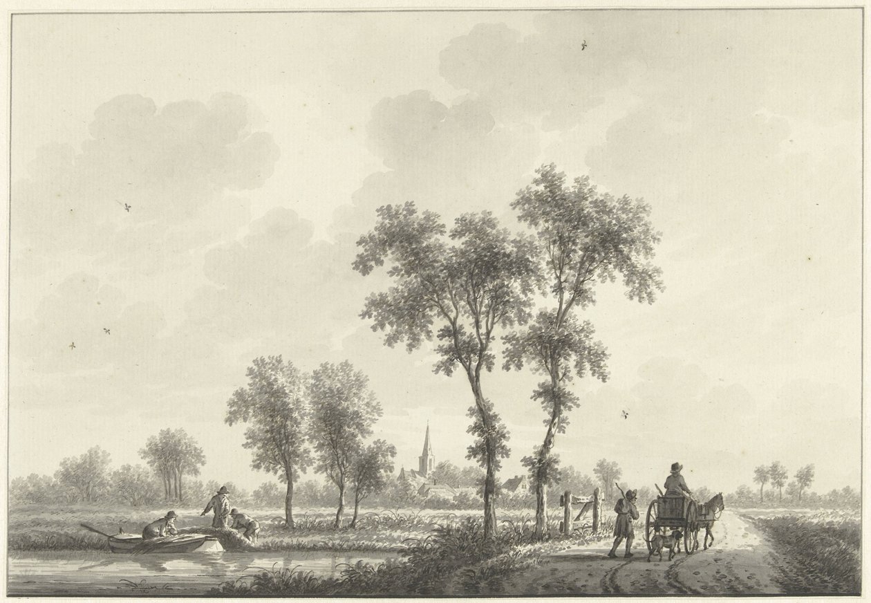 The Village of Spijk in Gelderland by Nicolaas Wicart