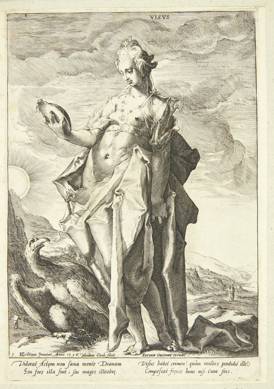 The Vision by Nicolaes Jansz. Clock