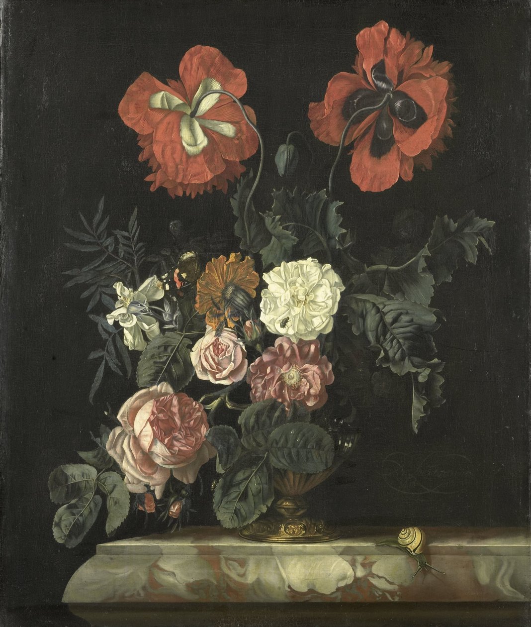 Still Life with Flowers by Nicolaes Lachtropius