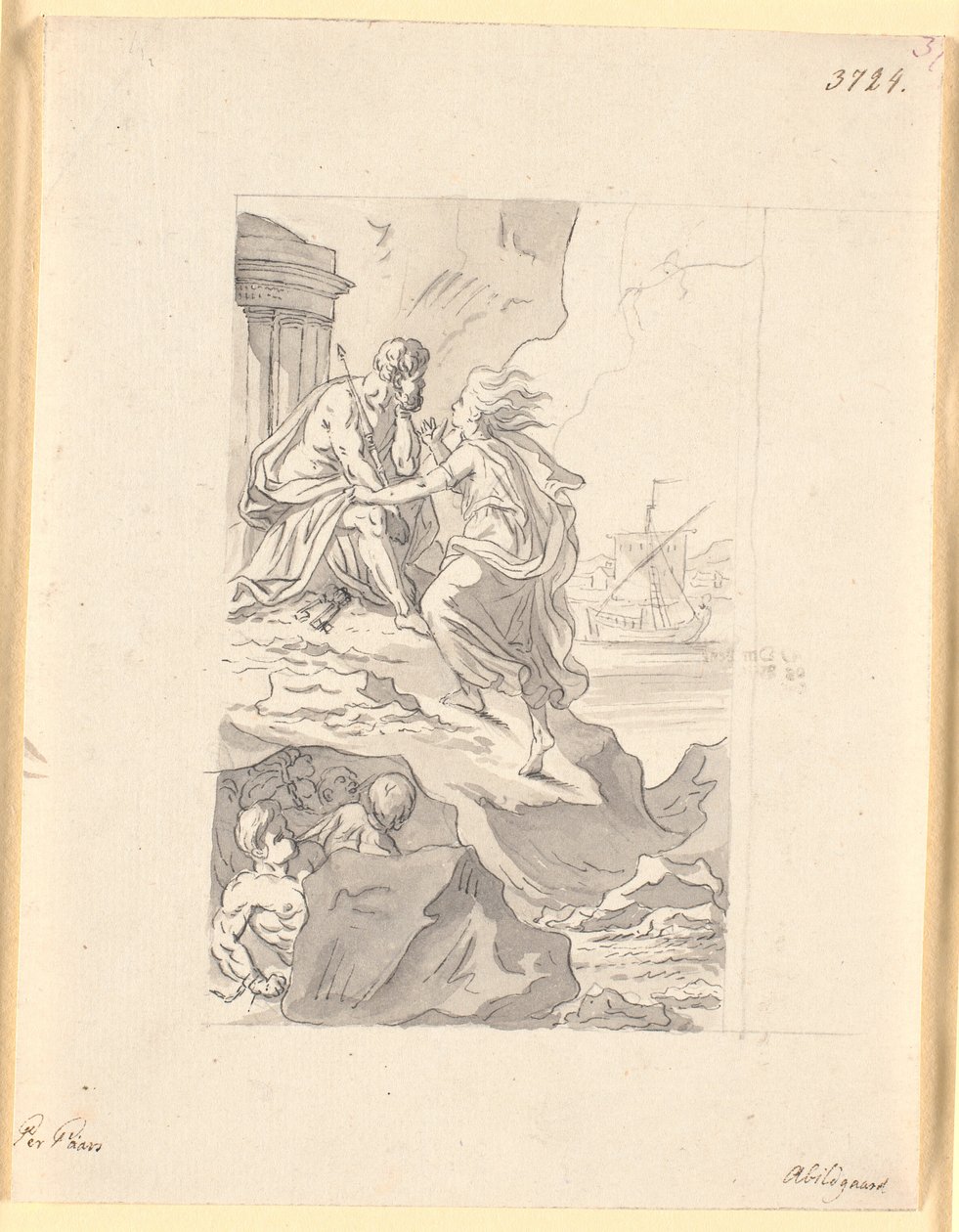 Envy at Aeolus. "Peder Paars". Book 1, Song 1 by Nicolai Abildgaard