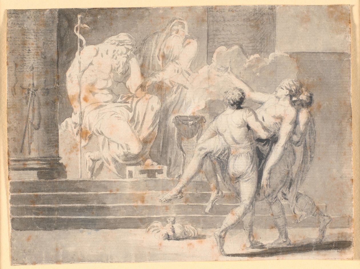 Offering to Aesculapius by Nicolai Abildgaard