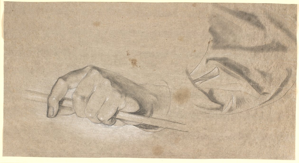 Study of a Hand and Drapery by Nicolai Abildgaard